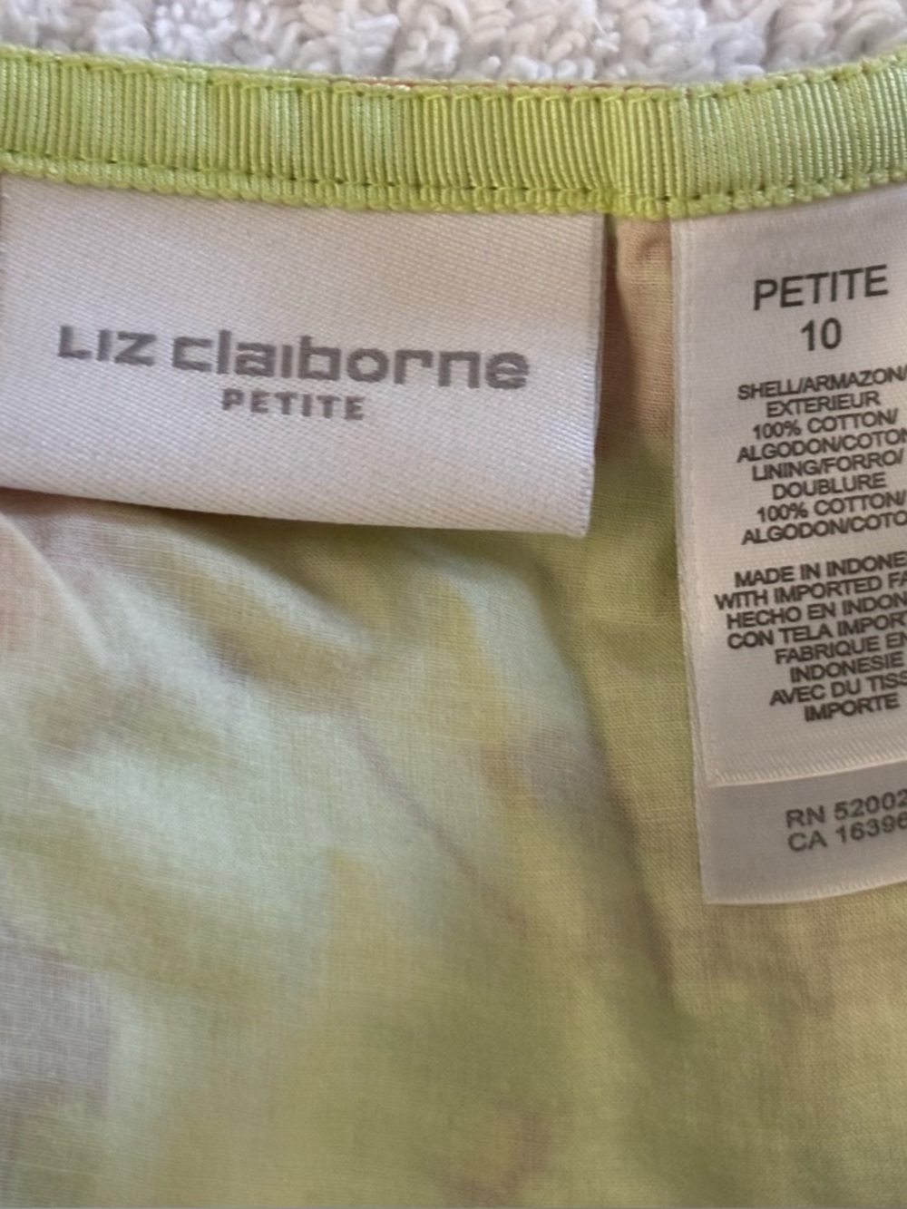 Liz Claiborne Bright Floral Circle Skirt in Lime & Pink - Picture 2 of 16